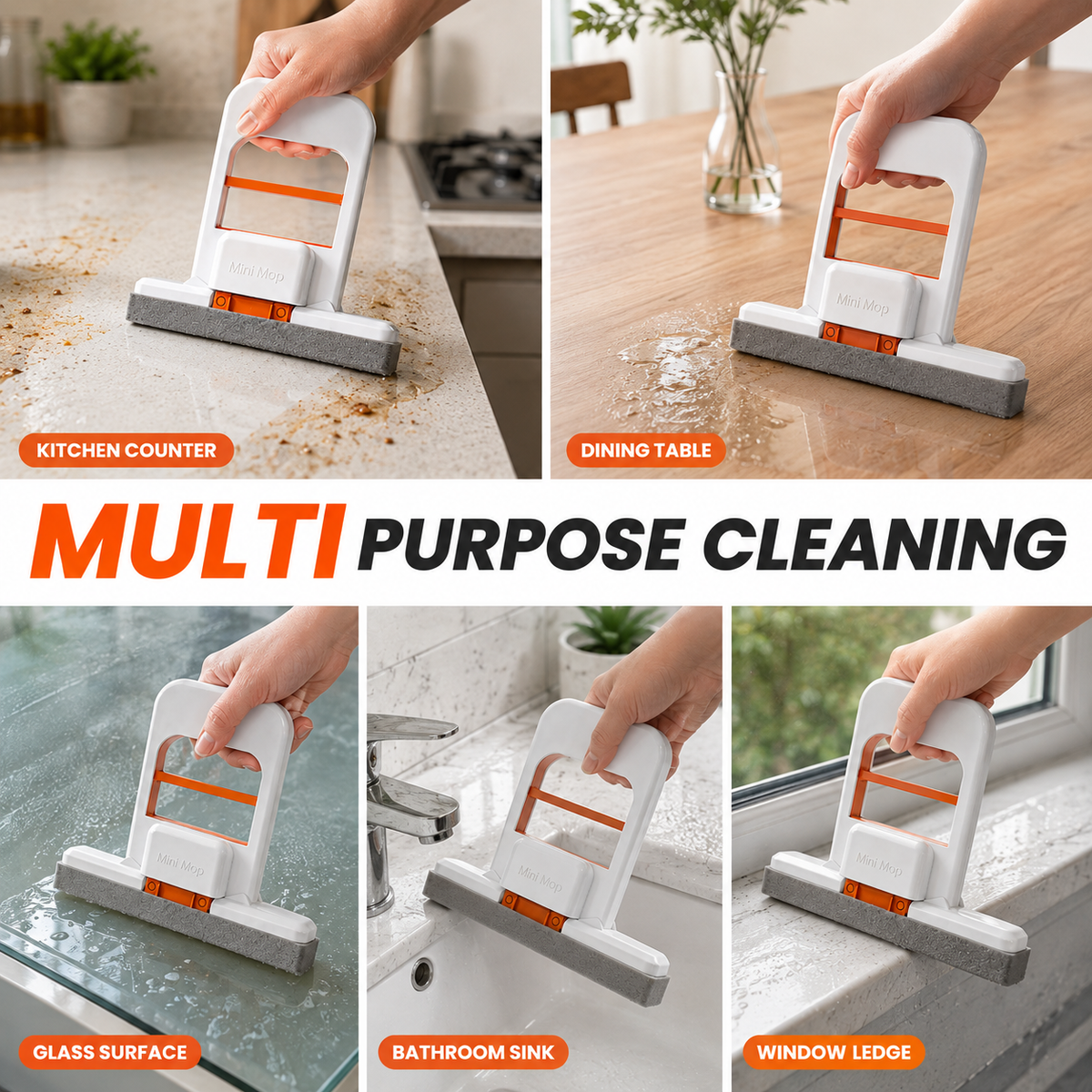Smart Self-Squeeze Cleaning Mop – Squeeze Out Water Without Dirty Hands & Cloths