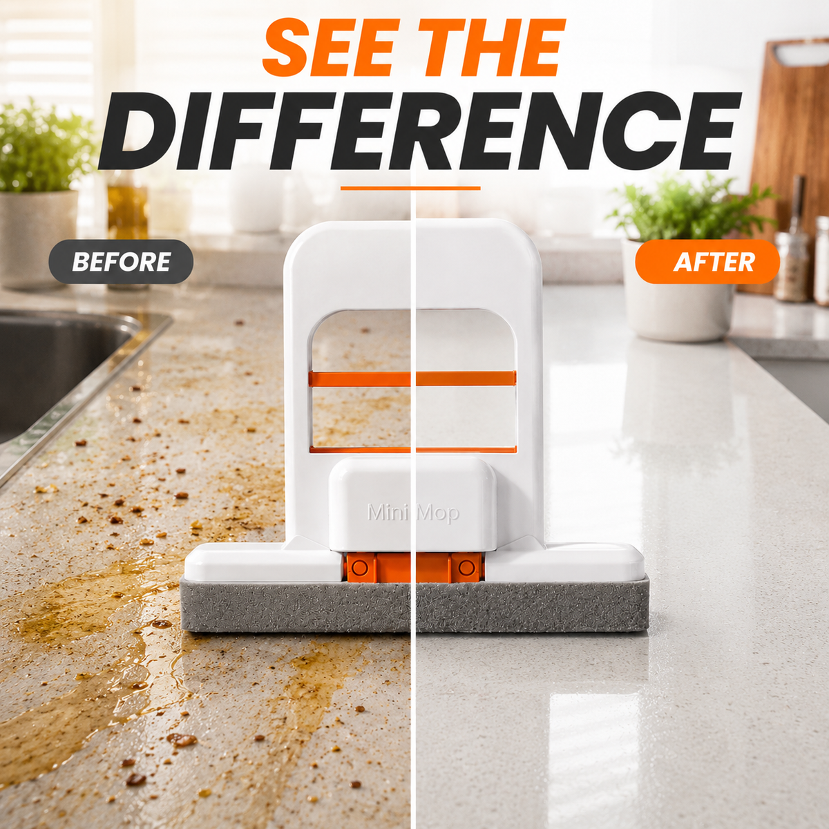 Smart Self-Squeeze Cleaning Mop – Squeeze Out Water Without Dirty Hands & Cloths