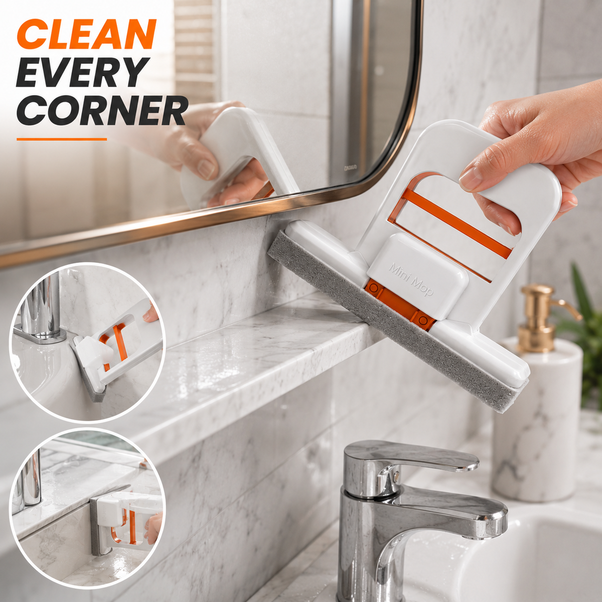Smart Self-Squeeze Cleaning Mop – Squeeze Out Water Without Dirty Hands & Cloths