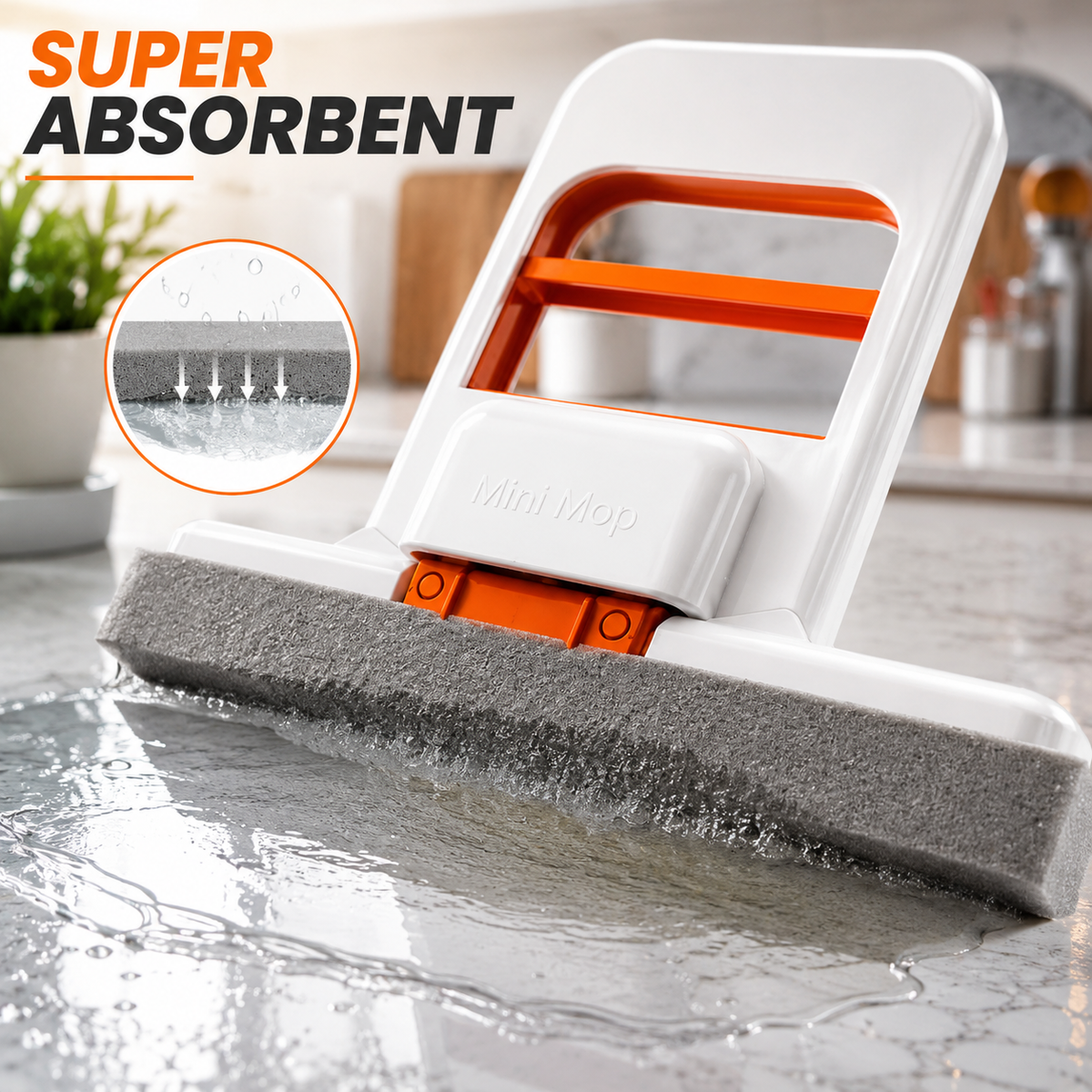 Smart Self-Squeeze Cleaning Mop – Squeeze Out Water Without Dirty Hands & Cloths