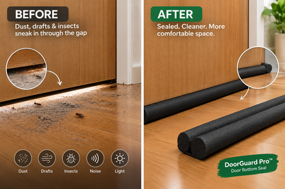 DoorGuard Pro – Premium Door Bottom Seal | Blocks Dust, Drafts & Insects (Pack Of 2)