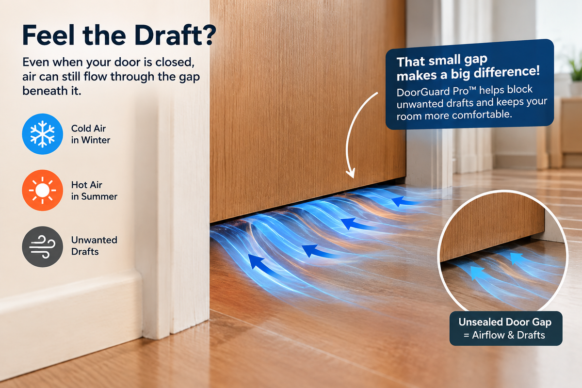 DoorGuard Pro – Premium Door Bottom Seal | Blocks Dust, Drafts & Insects (Pack Of 2)