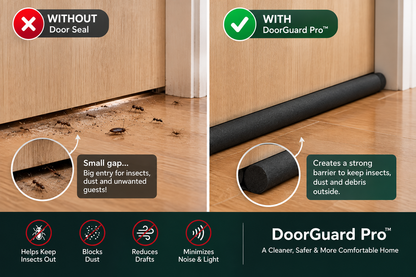 DoorGuard Pro – Premium Door Bottom Seal | Blocks Dust, Drafts & Insects (Pack Of 2)
