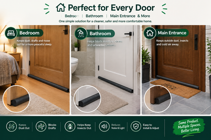 DoorGuard Pro – Premium Door Bottom Seal | Blocks Dust, Drafts & Insects (Pack Of 2)