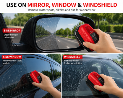 Car Glass Oil Film Remover – Deep Clean Water Marks & Stubborn Residue