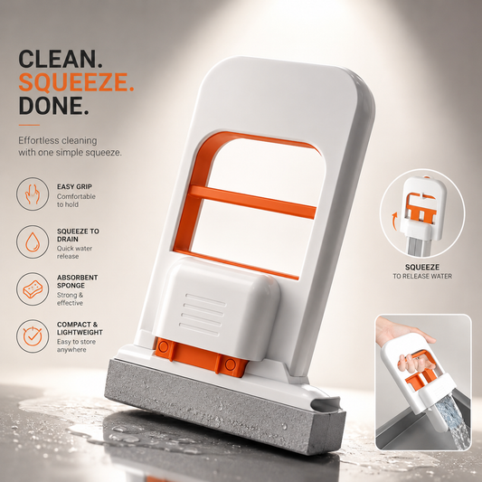 Smart Self-Squeeze Cleaning Mop – Squeeze Out Water Without Dirty Hands & Cloths
